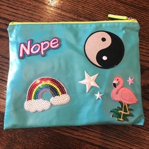 Unique | Rainbow Ying Yang Flamingo Zipper Pouch